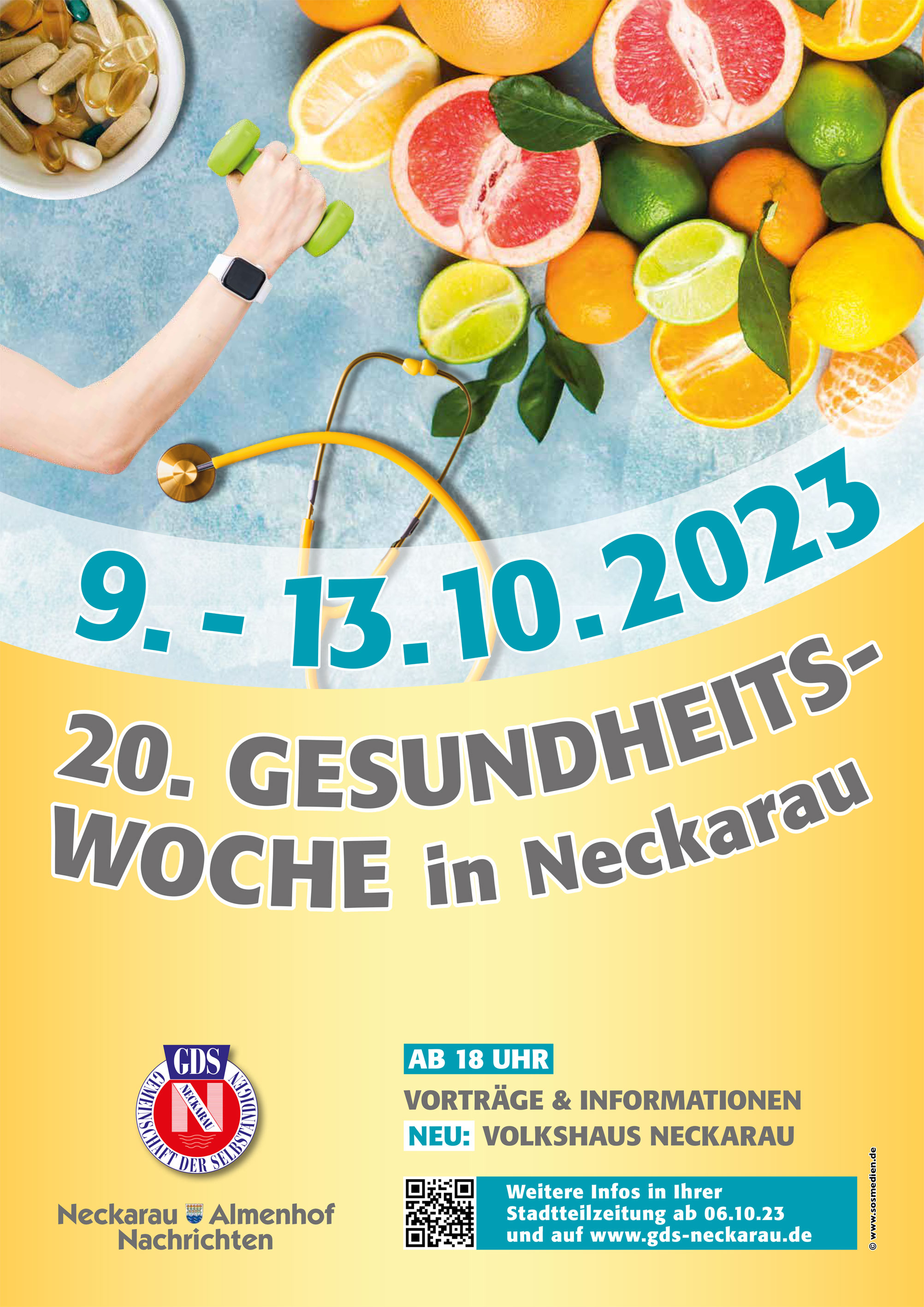 Das Plakat zur 20. Gesundheitswoche in Neckarau